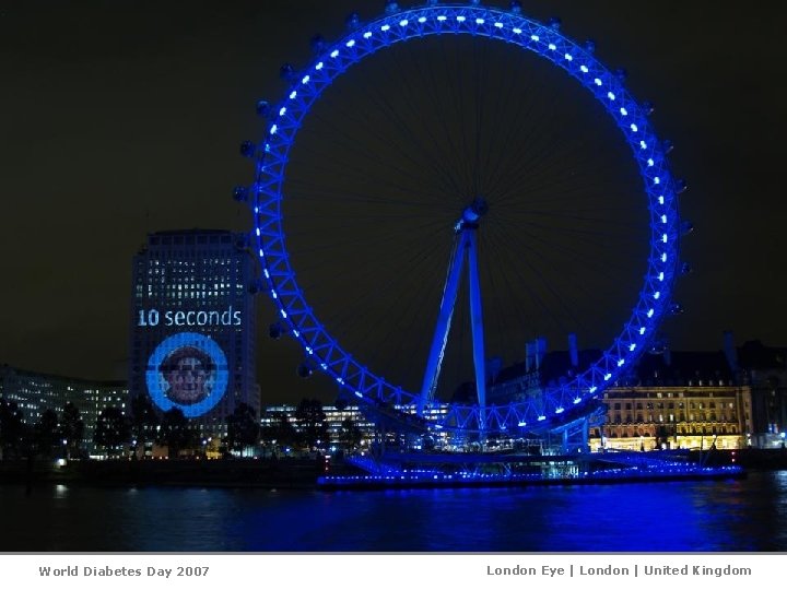 World Diabetes Day 2007 London Eye | London | United Kingdom 