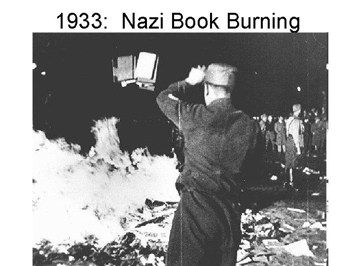 1933: Nazi Book Burning 