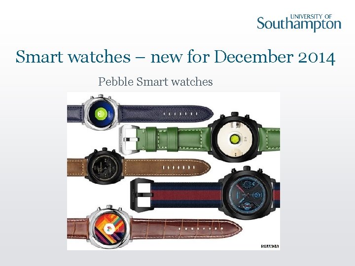 Smart watches – new for December 2014 Pebble Smart watches 