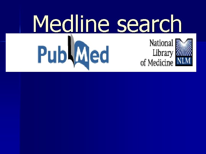 Medline search 