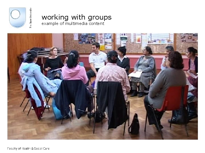 working with groups example of multimedia content 