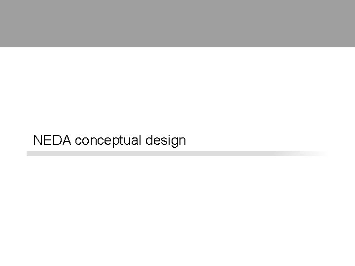 NEDA conceptual design 