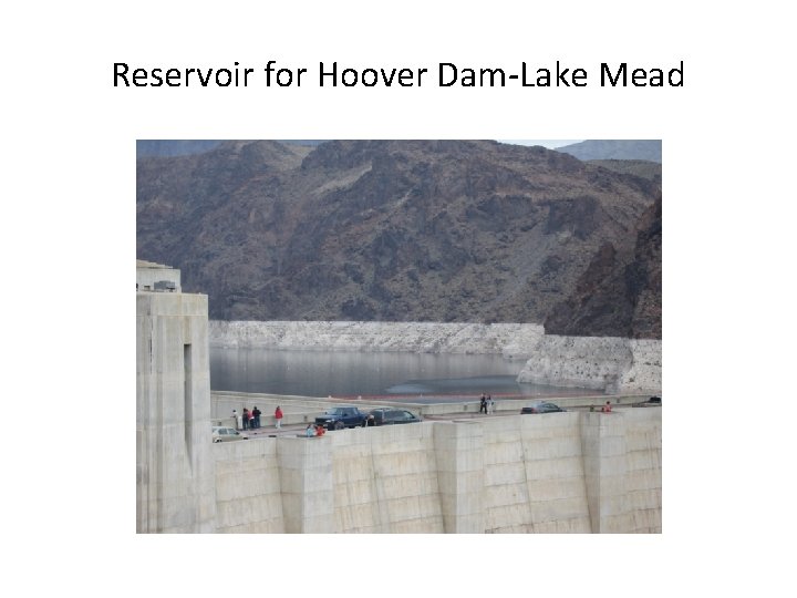 Reservoir for Hoover Dam-Lake Mead 