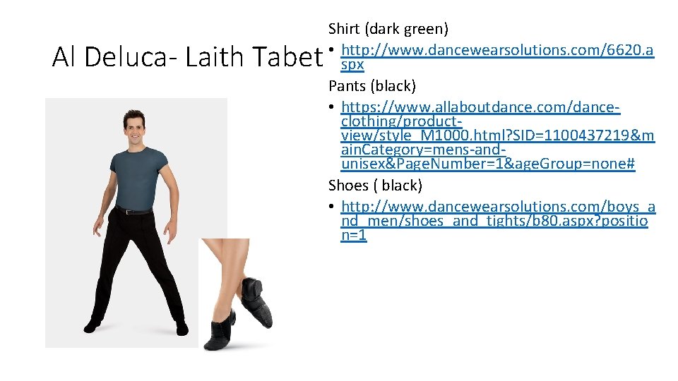 Al Deluca- Laith Tabet Shirt (dark green) • http: //www. dancewearsolutions. com/6620. a spx