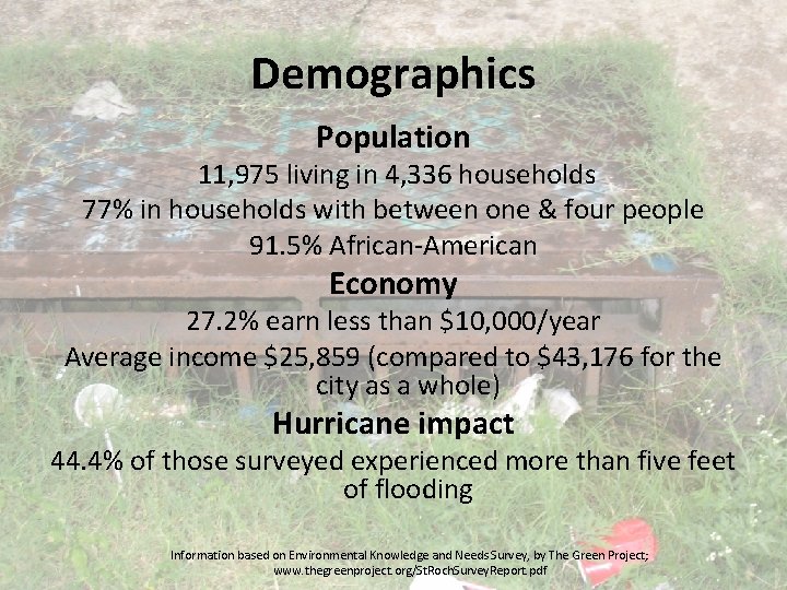 Demographics Population 11, 975 living in 4, 336 households 77% in households with between