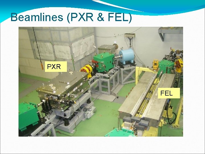 Beamlines (PXR & FEL) PXR FEL 