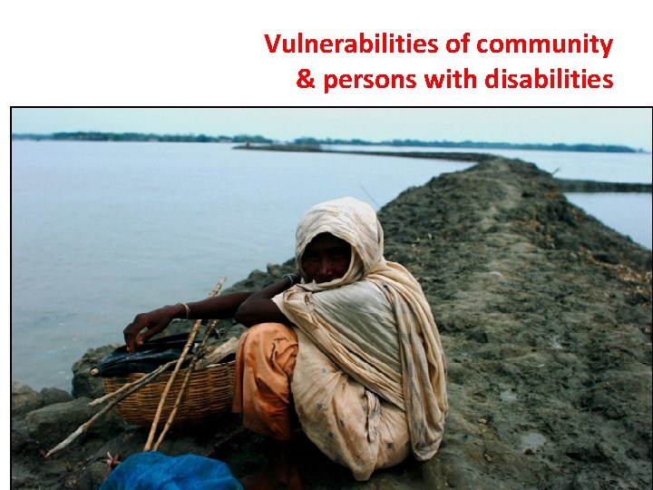 Vulnerabilities of community & persons with disabilities 