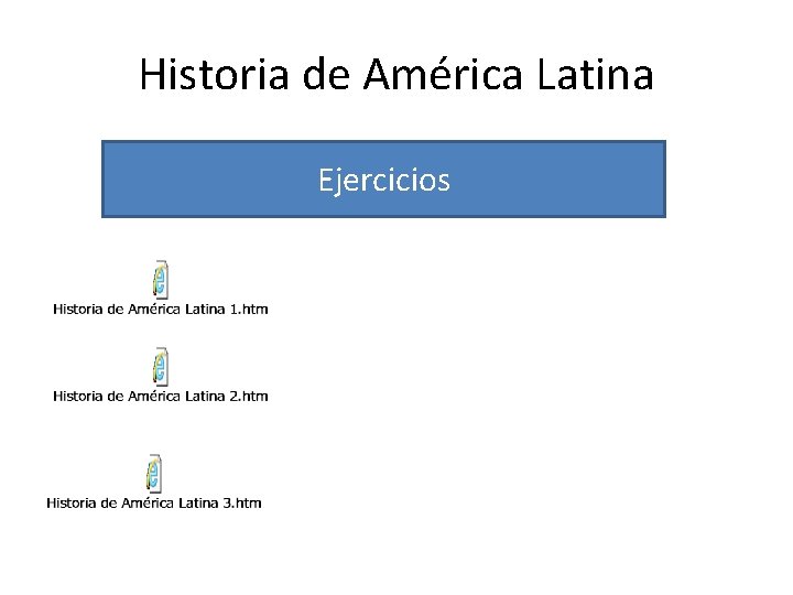 Historia de América Latina Ejercicios 