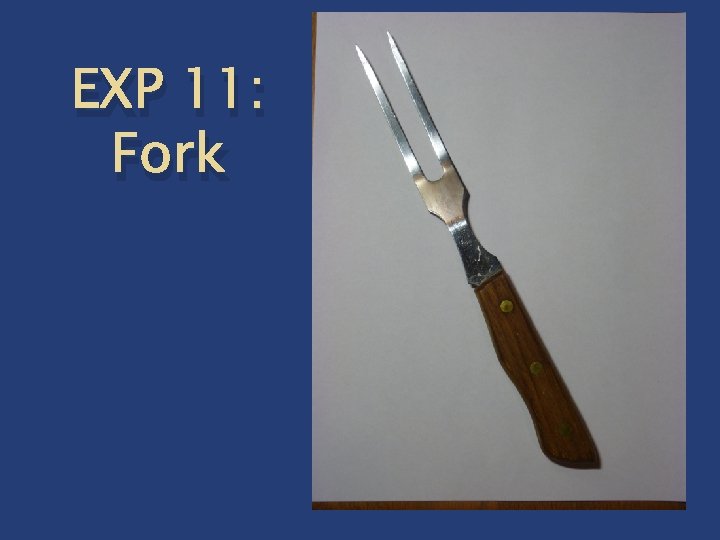 EXP 11: Fork 