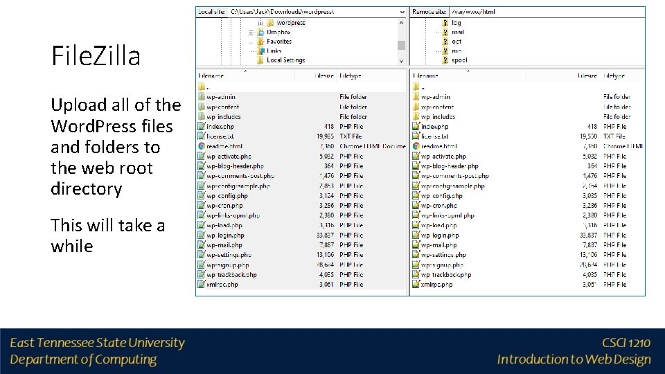 File. Zilla Upload all of the Word. Press files and folders to the web