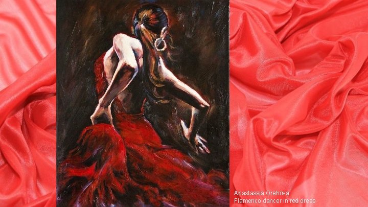 Anastassia Orehova Flamenco dancer in red dress 