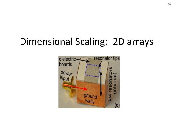 57 Dimensional Scaling: 2 D arrays 