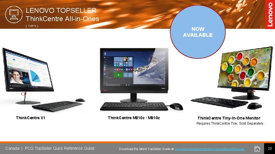 LENOVO TOPSELLER Think. Centre All-in-Ones [ 1 OF 3 ] Think. Centre X 1