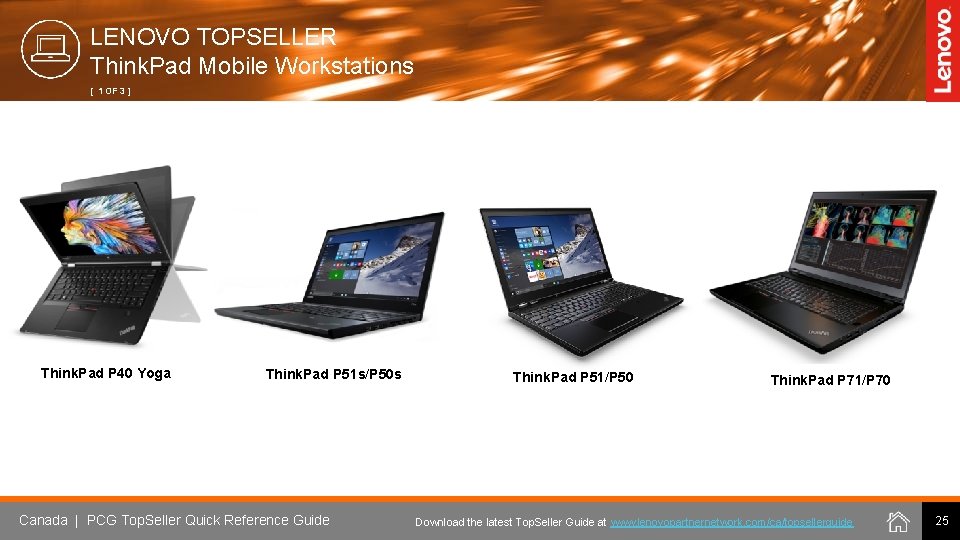 LENOVO TOPSELLER Think. Pad Mobile Workstations [ 1 OF 3 ] Think. Pad P