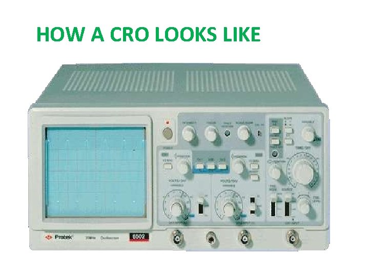 HOW A CRO LOOKS LIKE 