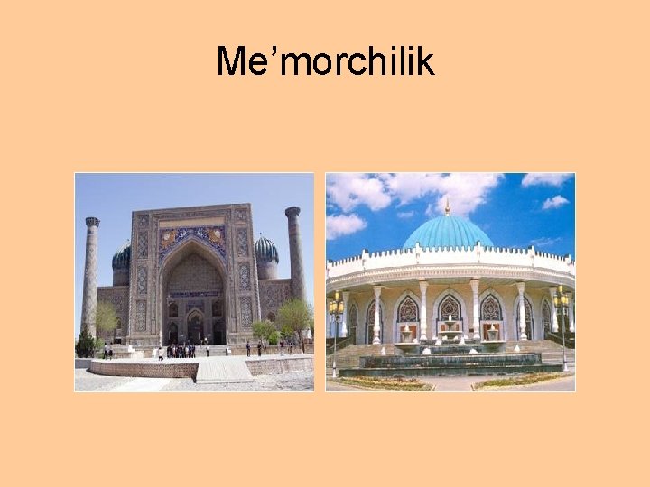 Me’morchilik 