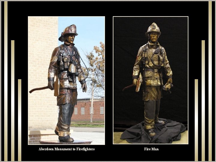 Aberdeen Monument to Firefighters Fire Man 