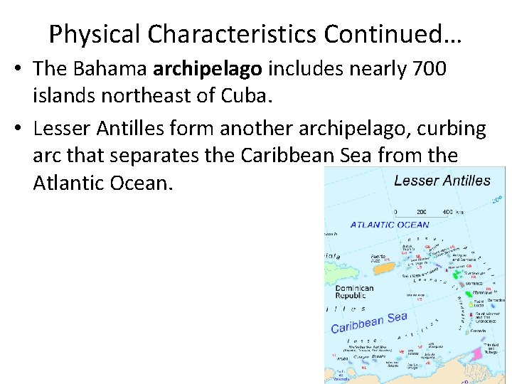 Chapter 11 Section 2 The Caribbean Islands Standard