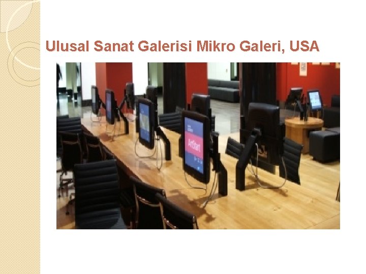 Ulusal Sanat Galerisi Mikro Galeri, USA 