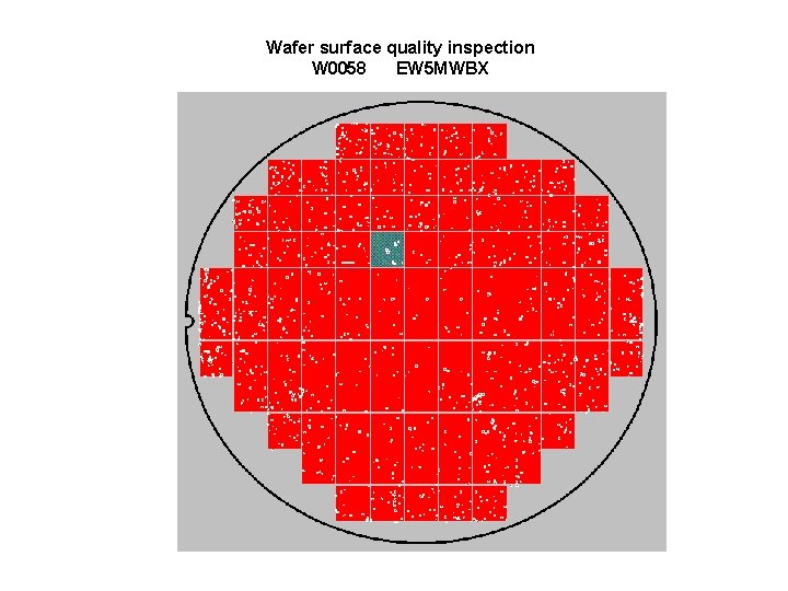 Wafer surface quality inspection W 0058 EW 5 MWBX 