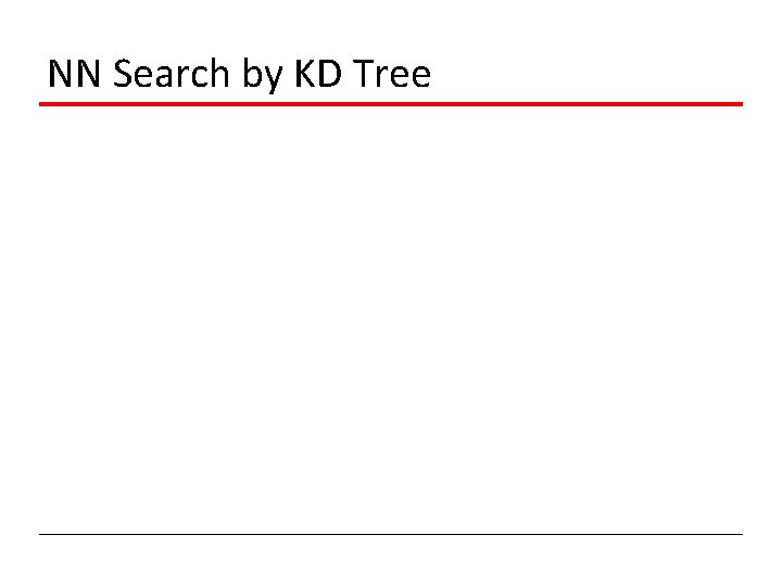 NN Search by KD Tree 