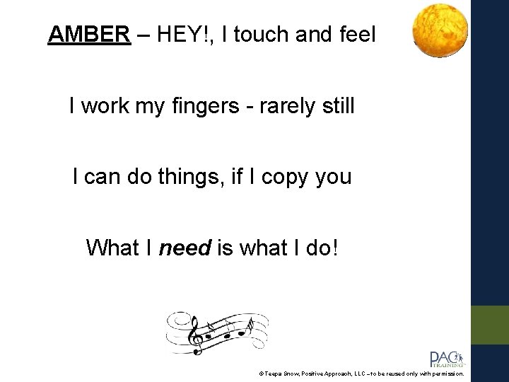 AMBER – HEY!, I touch and feel I work my fingers - rarely still