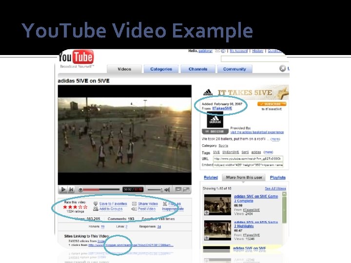 You. Tube Video Example 