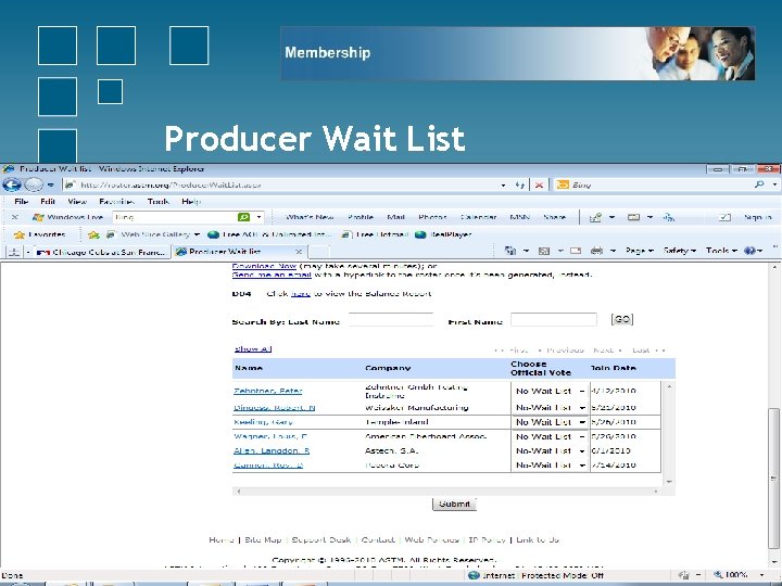 Producer Wait List 