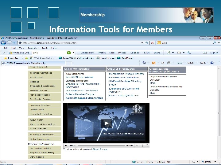 Information Tools for Members 