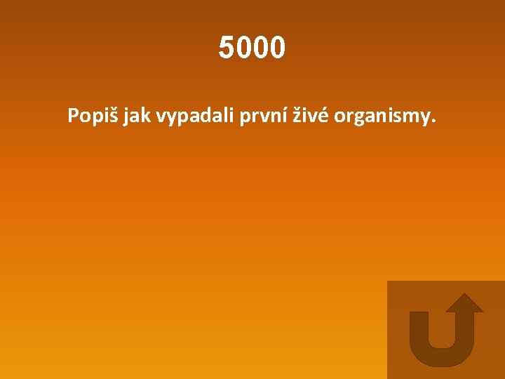 5000 Popiš jak vypadali první živé organismy. 