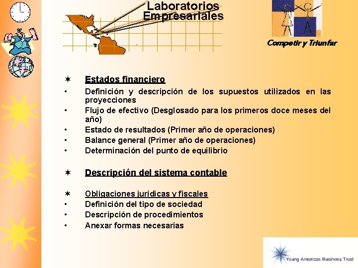 Laboratorios Empresariales Competir y Triunfar ¬ Estados financiero • • Definición y descripción de