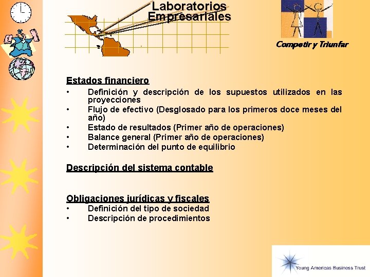 Laboratorios Empresariales Competir y Triunfar Estados financiero • • • Definición y descripción de