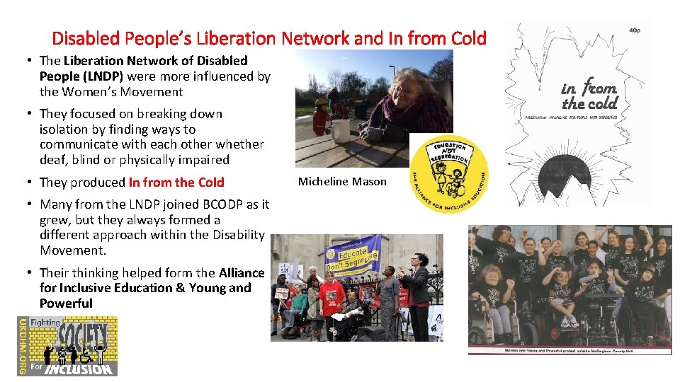 Disabled People’s Liberation Network and In from Cold • The Liberation Network of Disabled