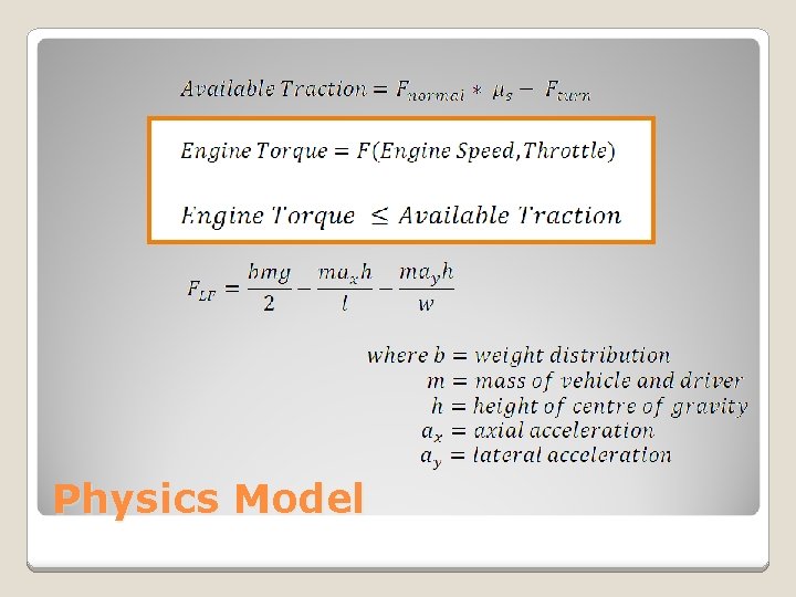 Physics Model 