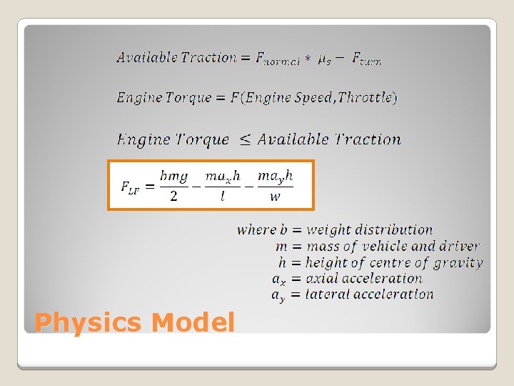 Physics Model 