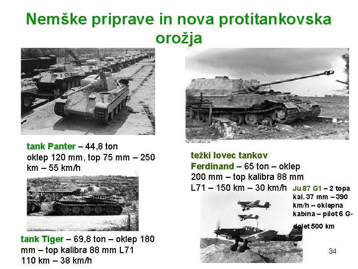 Nemške priprave in nova protitankovska orožja tank Panter – 44, 8 ton oklep 120 Nemške priprave in nova protitankovska orožja tank Panter – 44, 8 ton oklep 120