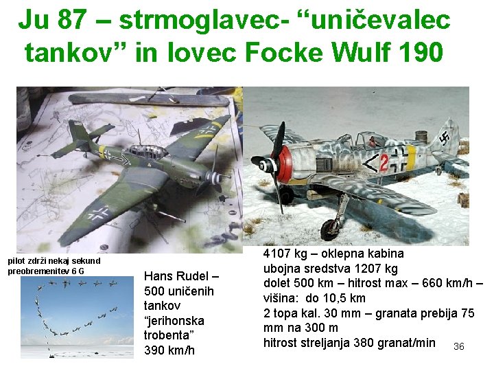 Ju 87 – strmoglavec- “uničevalec tankov” in lovec Focke Wulf 190 pilot zdrži nekaj Ju 87 – strmoglavec- “uničevalec tankov” in lovec Focke Wulf 190 pilot zdrži nekaj