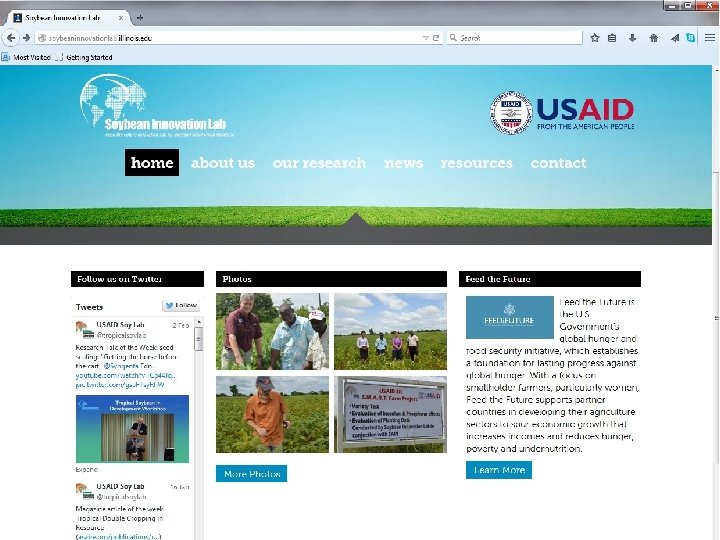 Soybean Innovation Lab Breeding Research in Africa 