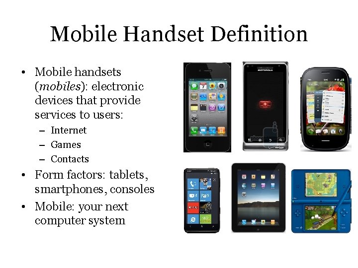 Mobile Handset Networking A Panoramic Overview Jin Teng