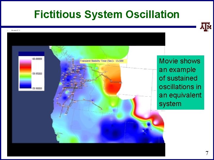 Fictitious System Oscillation Movie shows an example of sustained oscillations in an equivalent system