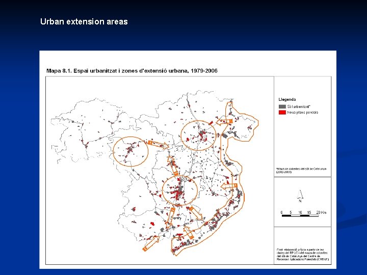 Urban extension areas 