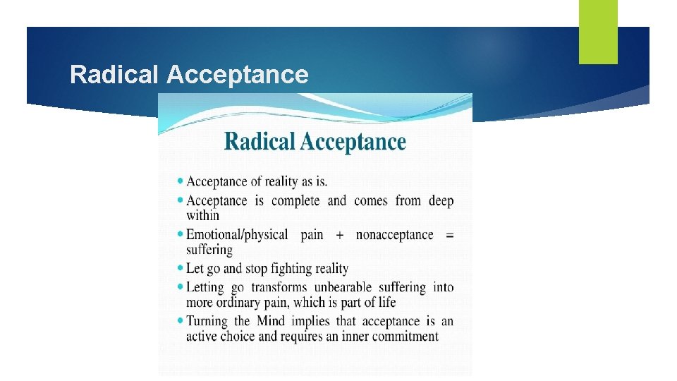 Radical Acceptance 