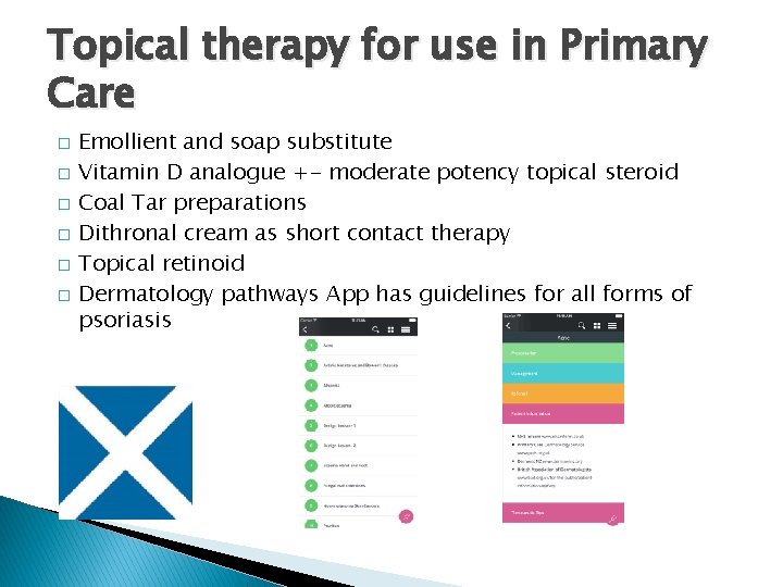 Topical therapy for use in Primary Care � � � Emollient and soap substitute
