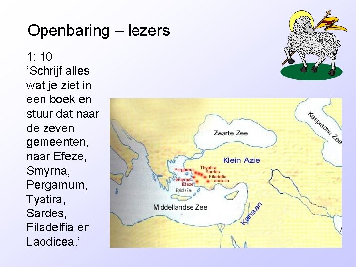 Openbaring – lezers 1: 10 ‘Schrijf alles wat je ziet in een boek en