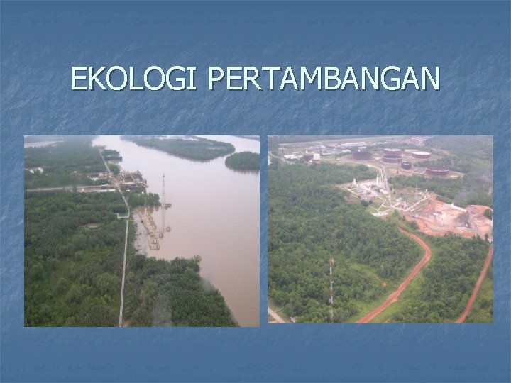 EKOLOGI PERTAMBANGAN 