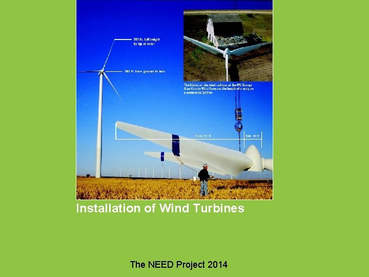 Installation of Wind Turbines The NEED Project 2014 