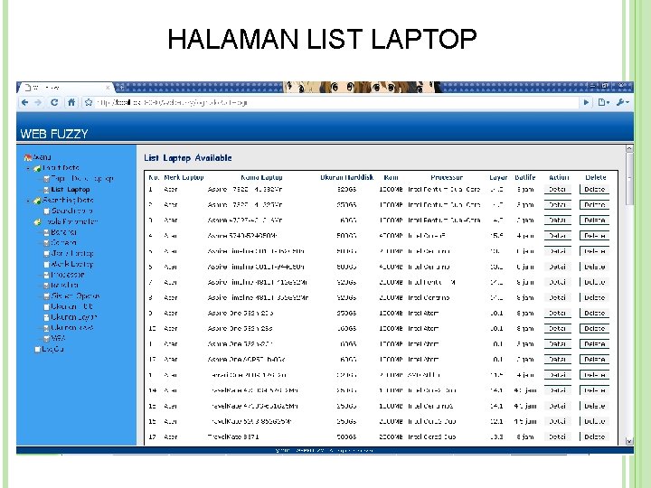 HALAMAN LIST LAPTOP  HALAMAN LIST LAPTOP