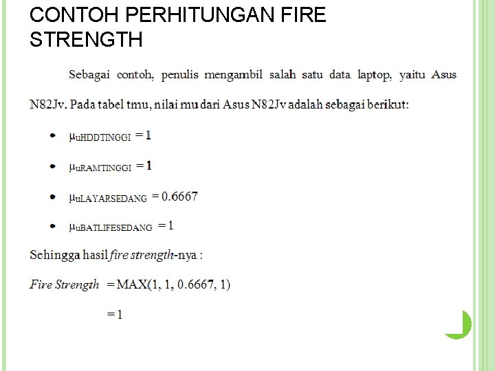CONTOH PERHITUNGAN FIRE STRENGTH  CONTOH PERHITUNGAN FIRE STRENGTH