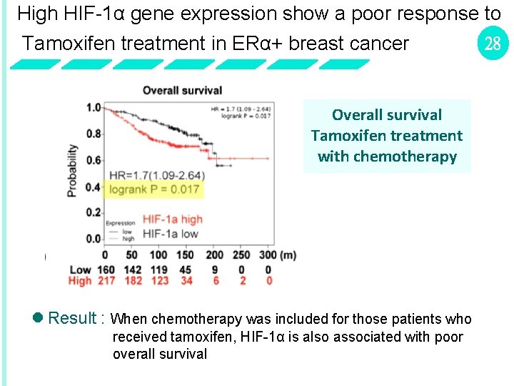 High HIF-1α gene expression show a poor response to Tamoxifen treatment in ERα+ breast