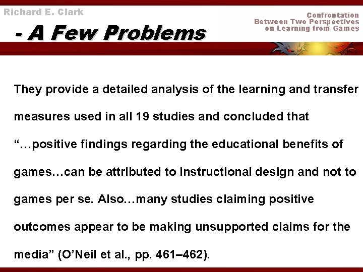 Richard E. Clark - A Few Problems Confrontation Between Two Perspectives on Learning from